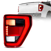 Fit For 2021-2023 Ford F150 LED Tail Light Assembly w/Blind Spot, Right Passenger Side Taillight Rear Brake Lamp (Module NOT Included) | Hawkglow